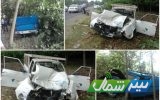 تصادف در محور ساری تاکام با ۵ کشته و زخمی/انتقال مصدومان به بیمارستان