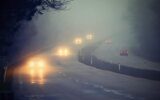 جاده‌های مازندران بارانی و مه آلود است