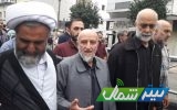 حضور پدر شهید علی فاضلی در راهپیمایی محکومیت حمله تروریستی
