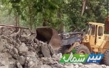 تخریب ۲۵ واحد ساخت‌وساز غیرمجاز در شهرستان نور