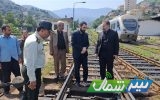 بازدید دادستان مرکز مازندران از مسیر ریلی ساری تا ایستگاه دوگل راه‌آهن شمال