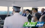 بازدید رئیسی از سامانه پل فرماندهی کشتی در نوشهر