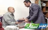 دیدار مدیرکل راهداری مازندران با جانباز ۷۰ درصد