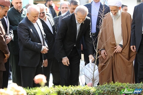 عکس| مازندران در آغوش دولت؛ گام‌های رئیس‌جمهور بر دیار سبز شمال