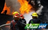 مهار کامل آتش‌سوزی انبار چوب در نزدیکی بیمارستان شهید زارع ساری