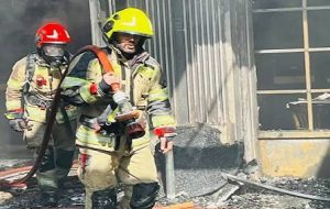 مهار آتش‌سوزی در مسجد کرکرودسر نوشهر؛ اتصالی برق در دست بررسی است
