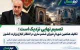 تکلیف هفتمین شهردارِ شورای ششم ساری در انتظار ابلاغ وزارت کشور تکلیف هفتمین شهردارِ شورای ششم ساری در انتظار ابلاغ وزارت کشور
